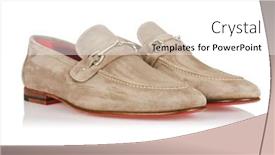  Presentation with fashion shoes - PPT layouts having fashion-concept-with-male-shoes background and a white colored foreground