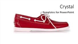  Presentation with fashion shoes - Amazing presentation design having fashion concept with male shoes backdrop and a  colored foreground