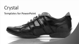 Presentation with fashion shoes - Cool new theme with fashion concept with male shoes backdrop and a  colored foreground