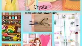  Presentation with design fashion - Cool new presentation design with fashion design collage sewing items backdrop and a lemonade colored foreground