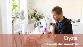  Presentation with tailoring - PPT layouts enhanced with fashion designer using voice command background and a coral colored foreground