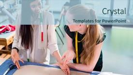  Presentation with design fashion - Amazing theme having fashion designers talking about layout backdrop and a light blue colored foreground