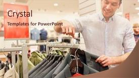  Presentation with fashion - Slides enhanced with fashion discount store during sale background and a lemonade colored foreground