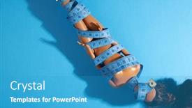  Presentation with tape measure - Cool new theme with fashion-doll-with-tape-measure backdrop and a teal colored foreground