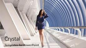  Presentation with walking - PPT theme having fashion dresses - full length portrait background and a lemonade colored foreground