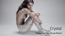  Presentation with mermaid - Slide deck enhanced with fashion fantasy mermaid studio shot background and a light gray colored foreground