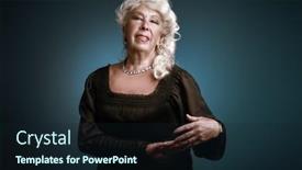  Presentation with old age - PPT theme with fashion-for-the-elderly background and a wine colored foreground