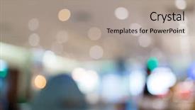  Presentation with mall - Amazing PPT theme having fashion gallery - blur of shopping mall center backdrop and a light gray colored foreground