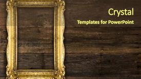  Presentation with gallery - PPT theme having fashion gallery - old picture rustic frame background and a  colored foreground