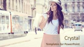  Presentation with italian fashion - Amazing slides having fashion girls - fashionably dressed woman backdrop and a cream colored foreground