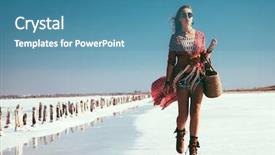  Presentation with bohemian wedding designs - PPT layouts with fashion gypsy girl wearing bohemian background and a teal colored foreground