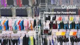  Presentation with retail store - Amazing presentation having fashion industry - retail store backdrop and a  colored foreground