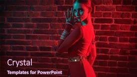  Presentation with shining light - PPT theme with fashion-jewellery-and-dance-beautiful background and a  colored foreground