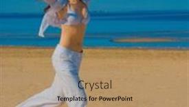  Presentation with joy - Amazing PPT theme having fashion joy vacation backdrop and a coral colored foreground