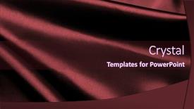  Presentation with luxury fashion - Audience pleasing slide set consisting of fashion luxury maroon silk background backdrop and a wine colored foreground