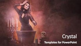  Presentation with witchcraft - Amazing slides having business illustration of training courses backdrop and a  colored foreground.