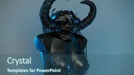  Presentation with black magic - Audience pleasing presentation theme consisting of fashion maganize - magic witch black dress backdrop and a ocean colored foreground