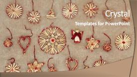  Presentation with christmas tree - Colorful presentation theme enhanced with fashion maganize - straw christmas tree decorations backdrop and a  colored foreground