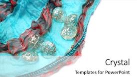  Presentation with composite material glass fiber - Audience pleasing presentation theme consisting of fashion material and glass button backdrop and a white colored foreground