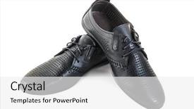  Presentation with black man fashion - Slides having fashion mens wear design - black man shoes classic casual background and a white colored foreground