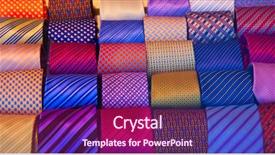  Presentation with 3d character colorful music - Presentation theme with fashion mens wear design - colorful tie collection background and a  colored foreground