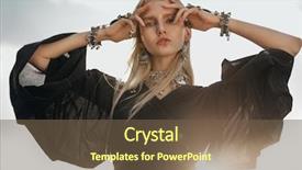  Presentation with fashion - Colorful slides enhanced with fashion model in boho style backdrop and a tawny brown colored foreground