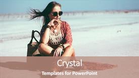  Presentation with bohemian - Amazing slides having fashion model wearing bohemian chic backdrop and a coral colored foreground