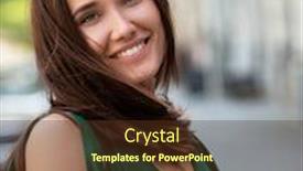  Presentation with urban green - Theme enhanced with fashion-model-wearing-green-overall background and a tawny brown colored foreground