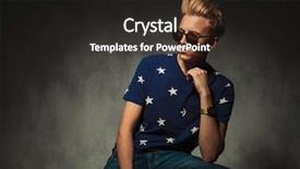  Presentation with cool - Amazing presentation design having fashion model with cool hairstyle backdrop and a dark gray colored foreground