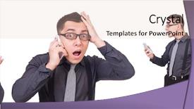  Presentation with young man wearing a hat - PPT theme consisting of fashion modeling googles - young man wearing suit isolated background and a lemonade colored foreground