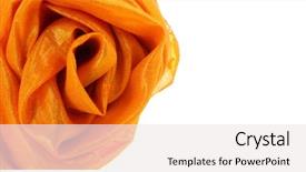  Presentation with luxury fashion - Amazing slide set having fashion orange luxury material decorative backdrop and a sky blue colored foreground