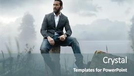  Presentation with elegant - Cool new PPT theme with fashion outdoor photo of elegant backdrop and a seafoam green colored foreground