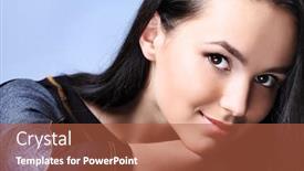  Presentation with fashion - Amazing PPT theme having fashion photo a model is posing over grey background backdrop and a red colored foreground