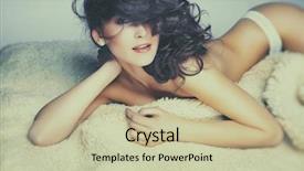  Presentation with woman nude body - PPT layouts enhanced with fashion photo of beautiful nude background and a soft green colored foreground