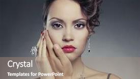  Presentation with passion - Presentation design enhanced with fashion photo of sexy elegant couple in the tender passion background and a coral colored foreground