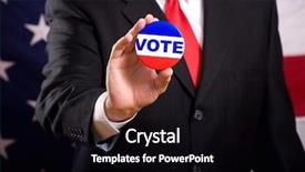  Presentation with politics - Slides consisting of fashion politics - man wearing a blue business background and a black colored foreground