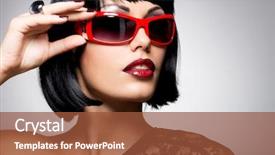  Presentation with mens fashion portrait - Presentation featuring fashion portrait of a beautiful background and a tawny brown colored foreground