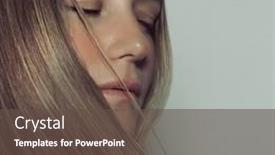  Presentation with skin care natural - PPT theme enhanced with fashion-portrait-of-a-beautiful background and a tawny brown colored foreground