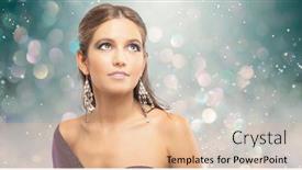  Presentation with fashion - PPT theme with fashion-portrait-of-a-young background and a lemonade colored foreground