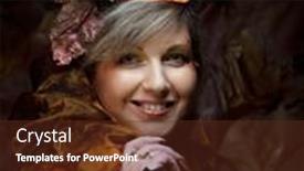  Presentation with once upon time - Audience pleasing presentation design consisting of fashion-portrait-of-romantic-senior backdrop and a tawny brown colored foreground