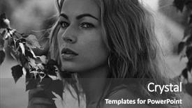  Presentation with mens fashion portrait - Amazing slide deck having fashion portrait of young beautiful backdrop and a  colored foreground