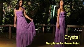  Presentation with double exposure of business people - Amazing presentation theme having poditray - fashion portrait portraying double exposure backdrop and a wine colored foreground