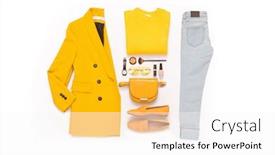  Presentation with fashion accessories - Presentation theme having fashion-set-of-woman-s background and a white colored foreground