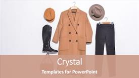  Presentation with fashion accessories - PPT layouts enhanced with woman's stylish clothes accessories background and a coral colored foreground