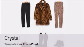  Presentation with fashion accessories - Beautiful PPT theme featuring woman's stylish clothes accessories backdrop and a light gray colored foreground