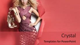  Presentation with fashion shoes - Amazing presentation theme having fashion shoes - shopping woman concept backdrop and a red colored foreground