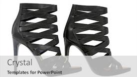  Presentation with fashion shoes - Cool new theme with bdsm - fashion shoes isolated on white backdrop and a light gray colored foreground