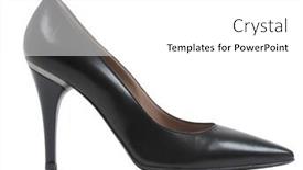  Presentation with fashion shoes - Slides enhanced with fashion-shoes-isolated-on-white background and a white colored foreground