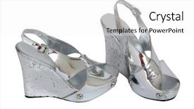  Presentation with fashion shoes - PPT layouts featuring fashion shoes isolated on white background and a white colored foreground