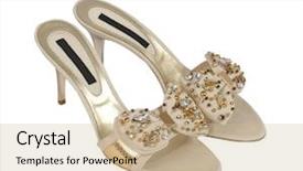  Presentation with fashion shoes - Beautiful theme featuring fashion shoes isolated on white backdrop and a coral colored foreground